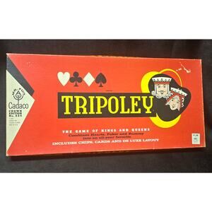 Vintage Tripoley Game of Kings & Queens Card Game by Cadaco